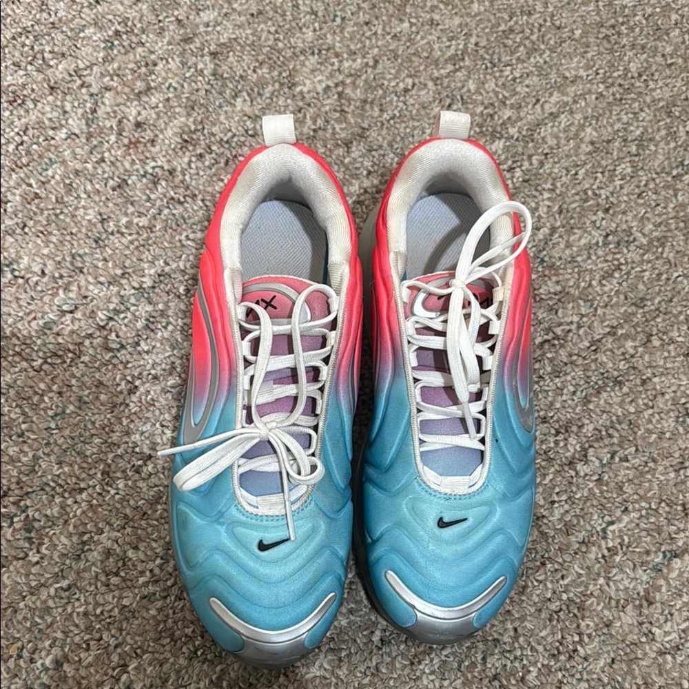 Nike Air Max 270 Blue and Pink Sneakers